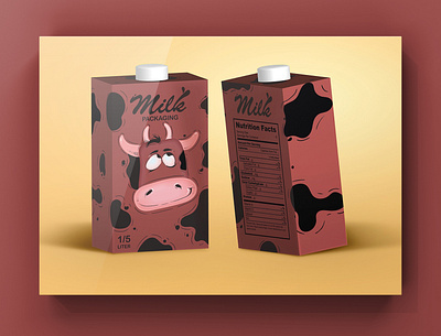 packaging for chocolate milk illustration illustrator package package design packaging photoshop wacom