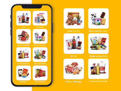 category and sub category design for supermarket online appdesign banner design category design fmcg category subcategory page design supermarket design supermarket online ui web design