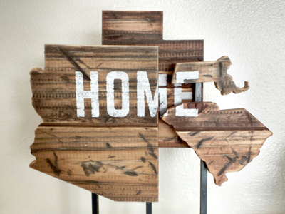 Home States arizona distress home massachusetts metal south carolina states stencil texture type utah wood