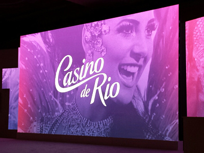 Casino de Rio Environment brazil carnival casino dancer elegant gradient pink purple rio script woman