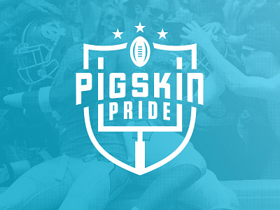 Pigskin Pride badge college football fans football north carolina pigskin pride qualtrics shield sports star superfine