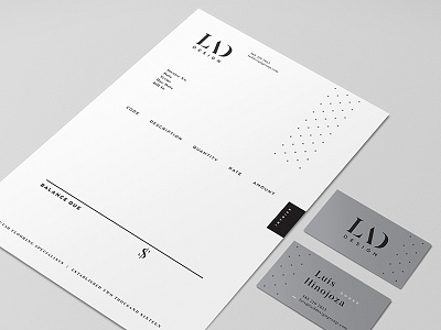LAD Design Collateral branding business card collateral flooring identity invoice stationery stencil tile utah