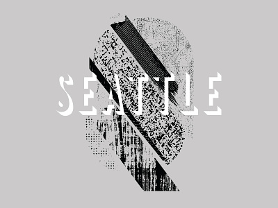 Textured Q apparel distressed qualtrics seattle shirt tech technology texture type typography