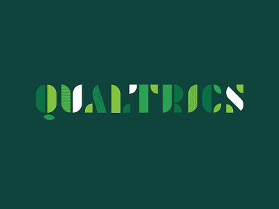 Go Green conservation green modular qualtrics recycling texture type typography