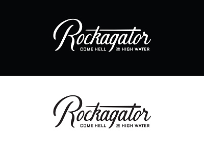 Rockagator Lifestyle adventure apparel backpack branding gear identity logo script type typography utah water waterproof