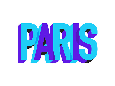 Paris blue dimension europe france overlap paris purple qualtrics type typography