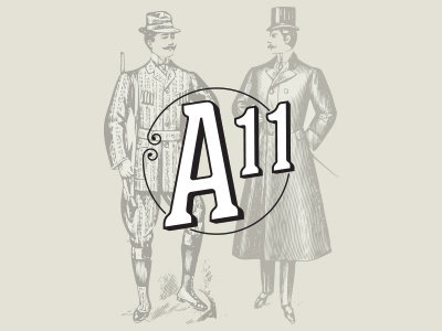 A11 Secondary arizona branding design gentlemen identity line art logo men nostalgic ornament typography vintage