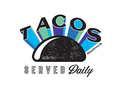 Tacos Sticker food qualtrics script sticker tacos texture type typography
