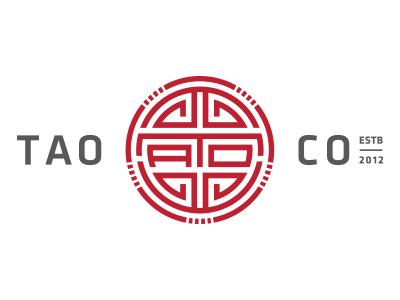 TAO ancient asia asian branding china chinese design identity logo pattern sans serif strokes symbol symbolic symetry tao traditional