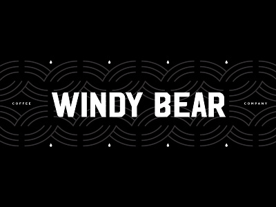 Windy Bear animal bear branding chicago coffee identity pattern qualtrics type typography