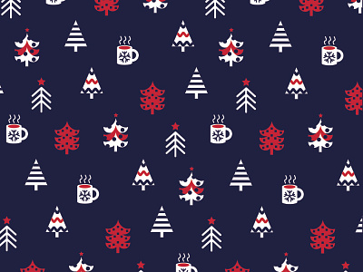 Xmas Pattern colors design illustration pattern tree vector xmas