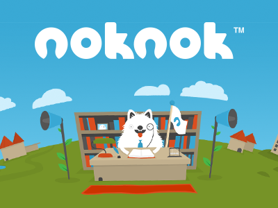 Rebranding Noknok app application dog illustration web website yogi