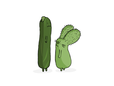 Rabtus & Cumber animation cactus cucumber exchange exhibition group show