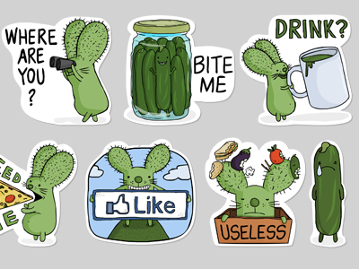 Rabtus & Cumber chat stickers for Viber