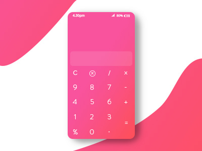Calculator apps calculator dailyui day4 design gradients interaction payment ux