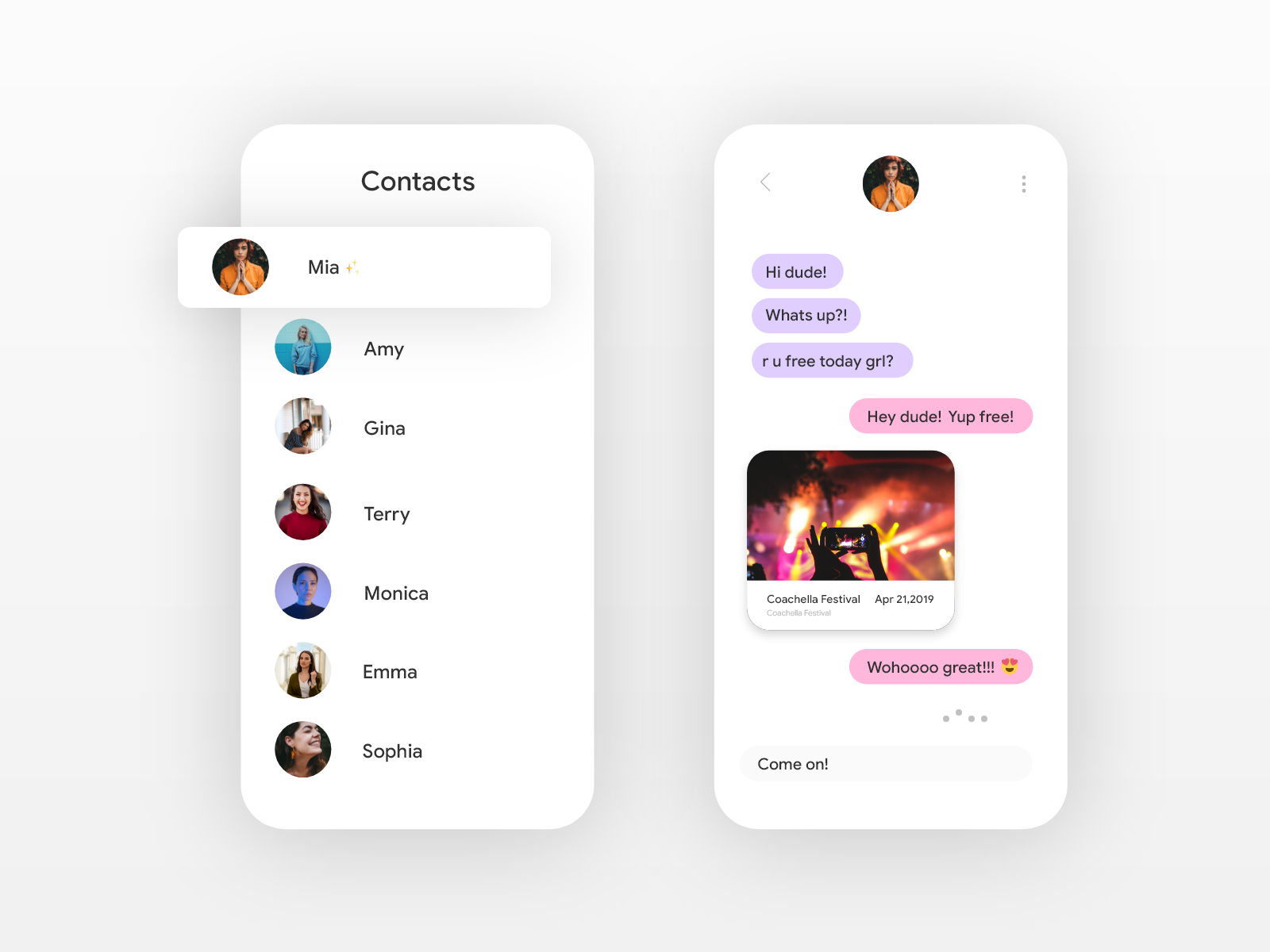 Direct Messaging Daily Ui 013 By Hemalatha Baskar On Dribbble