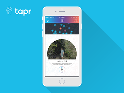 Tapr Mobile App Home UI