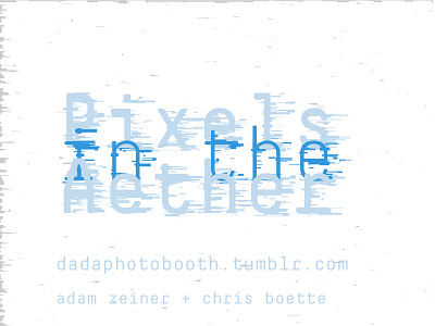Pixels in the Aether Title Card creative code data warp digital art generative generative design glitch glitch aesthetic glitch art pixel sampling pixel sorting processing