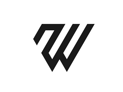 ZW branding creative logo design design logo illustration initial initial zw initiallogo logo monogram logo monogram zw simple logo ui vector
