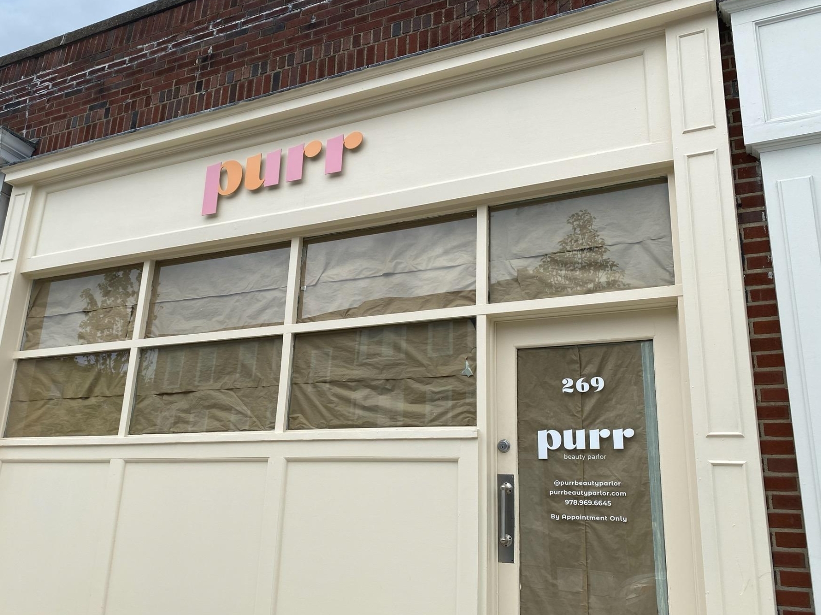 Purr Beauty Parlor Sign and Door Decal by Haley Phair on Dribbble