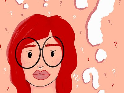 Yet another selfie cream digital art digital illustration illustration illustrator pink procreate red white woman
