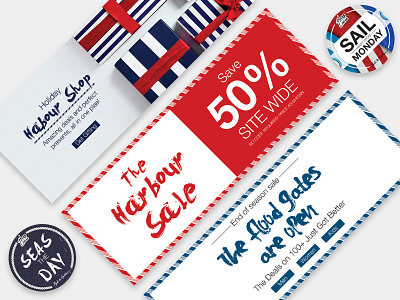 Mast & Harbour Web Banners and Coasters banners coasters design myntra nautica offer web