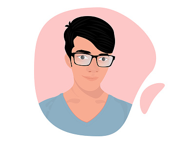 My_Portriat face gradient illustration person portrait vector