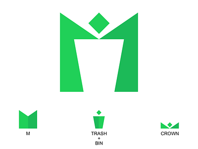 Waste Masters Logo Concept branding flat illustration illustrator logo logo design logotype vector