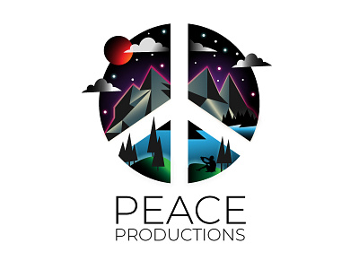 Peace Productions Logo illustrator logo peace vector