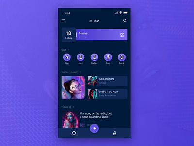 Mobile App - Music