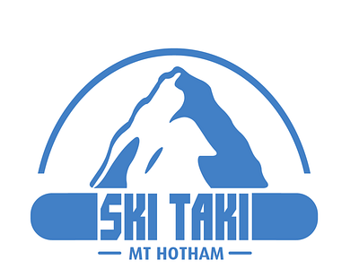 SKI TAKI branding illustration logo vector