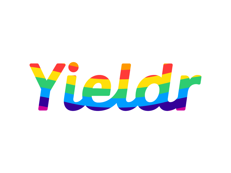 We are Yieldr, with pride! amsterdam pride animation colorful logo fun logo gay pride proud yieldr