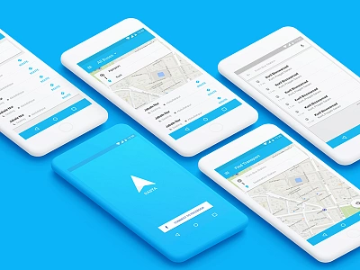 Rasta App (Concept) android clean material transport finder ui uiux ux