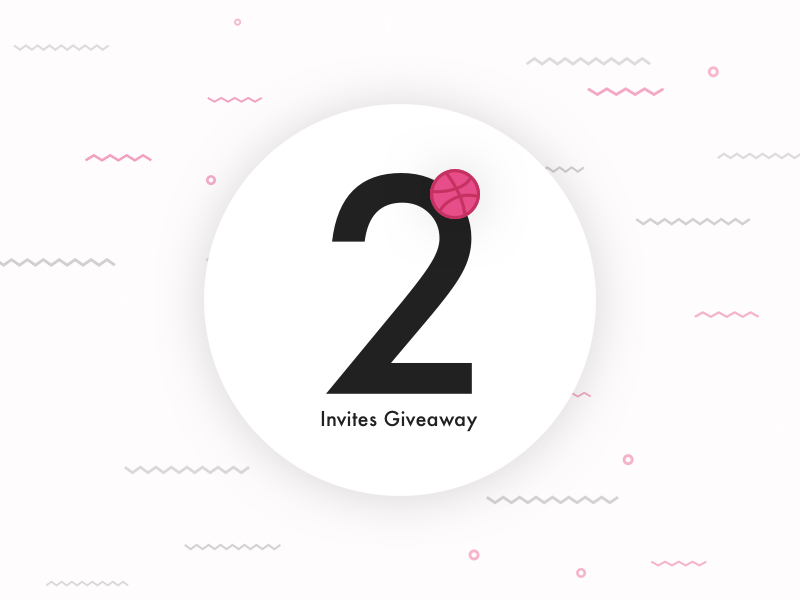 2x Dribbble Invites Giveaway portfolio clean giveaway invites ux ui dribbble
