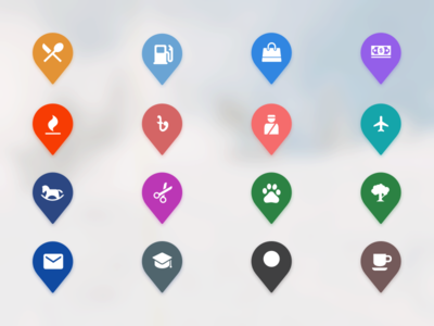 Map Icons by Ahmad Firoz 👨‍💻 - Dribbble