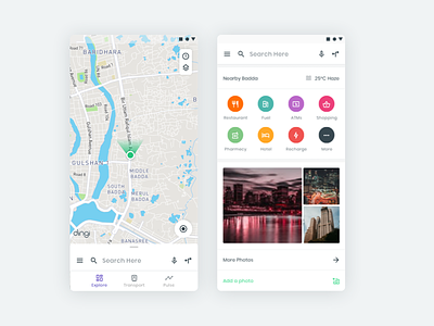 Dingi Map Redesign Concept android clean material minimal modern ui ux
