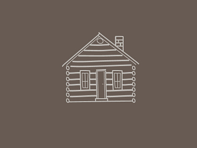 Little Log Cabin illustration log cabin