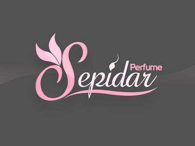 sepidar perfume logo brand brand design branding color palette graphic lettermark logo logo design logodesign logotype neostudio perfume perfumes personal branding pink logo s logo women