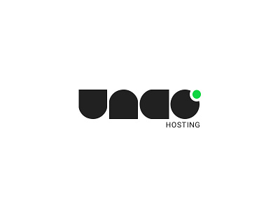 Unco Hosting Logo graphic design hosting logo logo design logotype unco hosting
