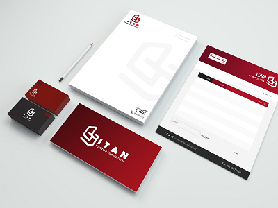 ITAN Stationary Set furniture stationary itan logo logo design stationary design