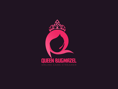 Queen Bugmazel Logo gamer brand gamer logo graphic design logo design logo inspiration q gamer logo q logo queen logo streamer logo