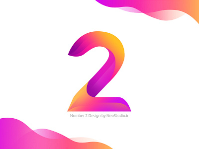Number2 Typo design 2 graphic graphic design logo logo design number number design