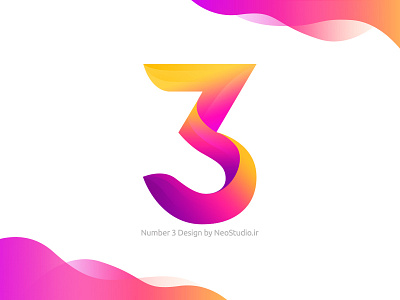 Number 3 Typo design 3 graphic design logo design number number 3 number design typo typo design