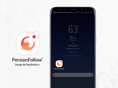 Persianfollow app icon logo