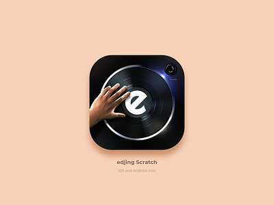 edjing Scratch app icon android app artwork branding design edjing icon icon app illustration ios logo vector