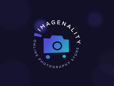 Imagenality Logo Variation camera design gradient logo photography shopping cart