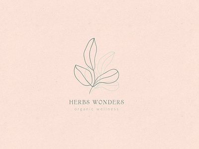 Herbs Wonders. Premade Brand Logo Design.