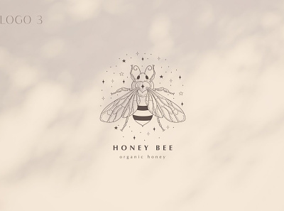 Pre-made Logo Templates + Packaging. bee beetle branding bug crescent dots etsy facebook cover geometric design graphics insect logo luna mistic premade logo spiritual stars tattoo vector yoga