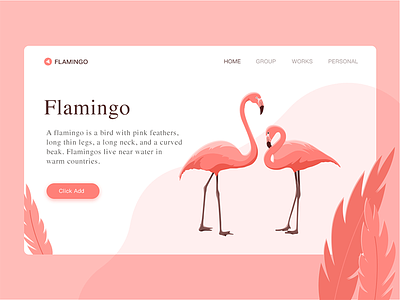 Flamingo animal flamingo illustraton photoshop pink web