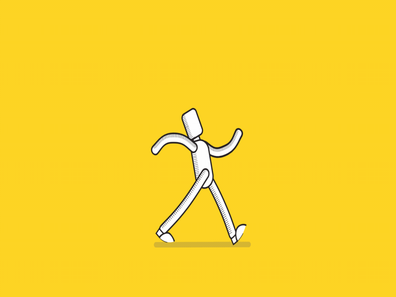 Walk Cycle 🚶‍♀ (Victims Walking) 2d 2d animation animade animation character character animation design dribbble gif illustration loop motion motiongraphics vector walk cycle